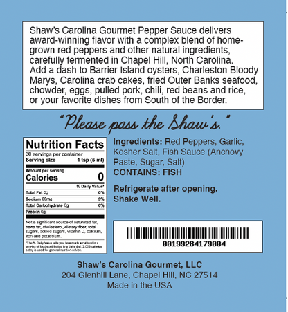 166 Ruby Reserve Pepper Sauce